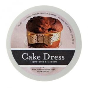 Bandă decorativă Cake Dress pentru torturi și prăjituri, 4.5cm x 15m, model dantelat, Splendor roz