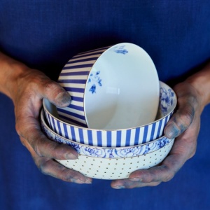 Bol din porțelan, Pip Studio, White, 15 cm, colecția Royal White