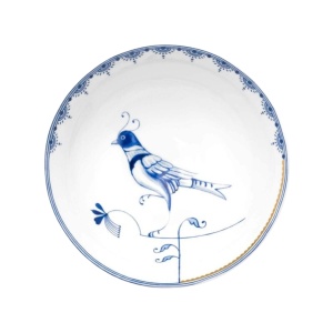Bol din porțelan, Pip Studio, White, 15 cm, Pip & The Blue Bird