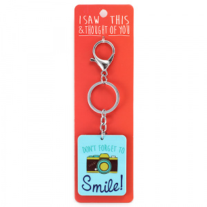 Breloc cu mesaj - Don't forget to smile - Img 1