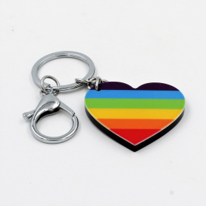 Breloc cu mesaj - Rainbow Heart - Img 2