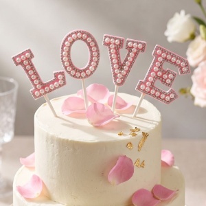 Cake Topper tort L O V E