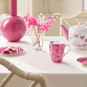 Cană din porțelan, colecția Jolie, Flowers Pink, 145 ml, Pip Studio