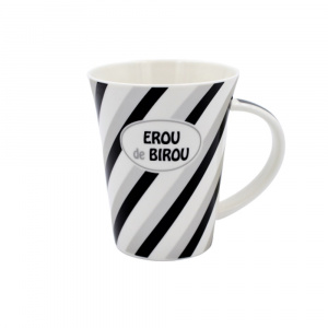 Cană din porțelan personalizată cu mesaj "EROU de BIROU"