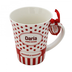 Cană din porțelan personalizată Daria
