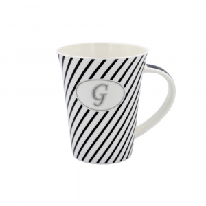 Cană din poțelan personalizată cu litera "G"