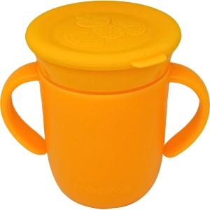 Cană silicon pentru bebeluși, 350ml, OrangieFly, Frootimals