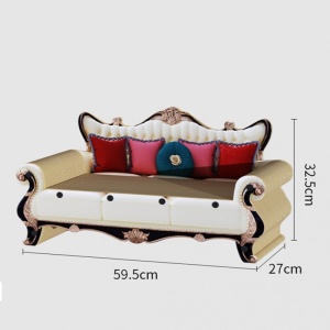 Canapea pentru pisici, 2 în 1, pat + ansamblu de zgâriat din carton rezistent, 60 x 27 x 33 cm, eCarla, KOT19