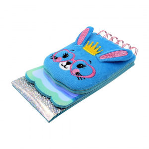 Carnețel albastru, 3D, Iepuraș cu ochelari, 120 pagini