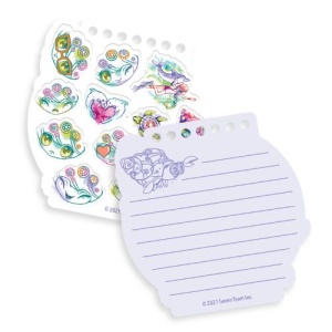 Carnețel de notițe, cu mini pix cu gel și stickere, 25 foi, personaj Lyria - Nebulous Stars