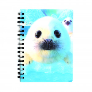 Carnețel zoo, cu spirală, 3D, Seal Pups - Img 2