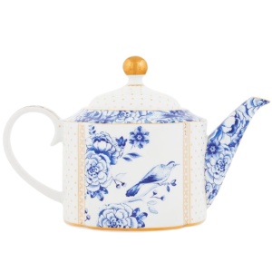 Ceainic din porțelan, Pip Studio, 900ml, colecția Royal White