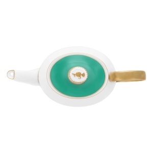 Ceainic din porțelan, Pip Studio, Gold-Green, 1.8l, colecție Pip Chique