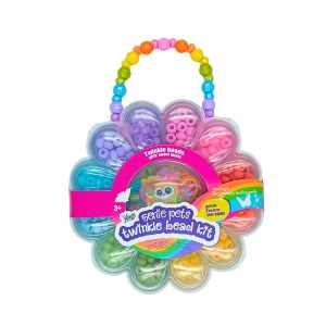 Children's bead set, Genie Pets Twinkle Bead Kit Unicorn & Green Owl, 350+ pieces, ages 3+