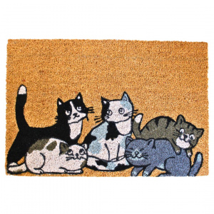 Covor intrare model pisicuțe 60x40 cm
