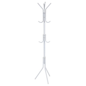 Cuier metalic pentru haine, 170 cm, alb, Storage Solutions