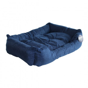 Culcuș căței culoarea bleumarin 61x45x12 cm - Img 1