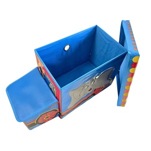 Cutie depozitare, pentru camera copilului, model circ, 55x26x31 cm, 40 l