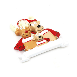 Decorațiune cu magnet - Familia de reni „Cerbescu” - Img 2