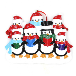 Decorațiune cu magnet - Trupa de pinguini, cor madrigal