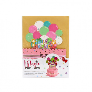 Decorațiune din hârtie Magic Pop-Ups La mulți ani - Img 4