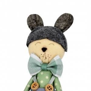 Decorațiune Zooky animăluț șoricel pantaloni gri