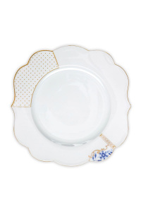 Farfurie din porțelan, Pip Studio, 28cm, colecția Royal White - Img 1