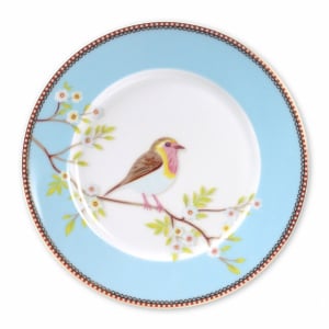 Farfurie din porțelan, Pip Studio, Blue, 21cm, colecția Early Bird - Img 1