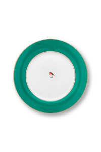 Farfurie din porțelan, Pip Studio, Emerald-Green, 26.5cm, colecția Love Birds - Img 1