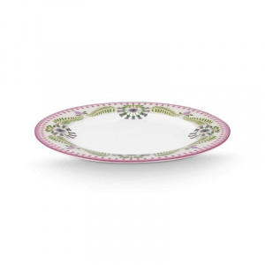 Farfurie din porțelan, Pip Studio, White, 23 cm, colecția Lily&Lotus