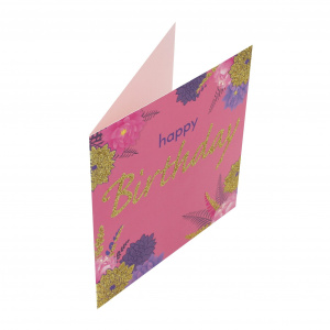 Felicitare Premium Florid Birthday