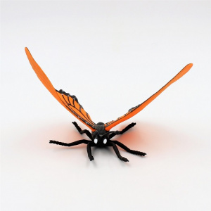 Figurină mini, Deluxebase, fluture portocaliu, 20 cm