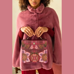 Geantă Frances crossbody, Red, 25x9x21,5 cm, colecția Flores Felices, Pip Studio