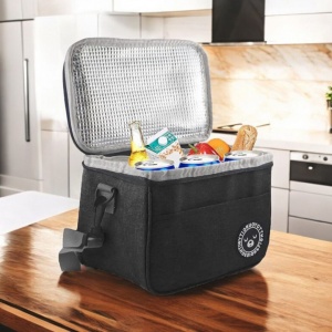 Geantă termică pentru transportul alimentelor, LUNCH BOX, 29x20x21 cm, negru, Ecarla