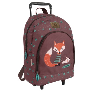 Ghiozdan troller, Perletti, model Vulpe & Arici, 40 cm, colecția Cool Kids - Img 1