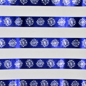 Hârtie ambalat cadouri Crăciun snowflake albastru - Img 2