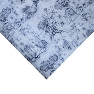Hârtie ambalat cadouri Retro blue garden