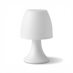 Lampă de masă LED, lumină caldă albă, funcționare pe baterii – design compact pentru decor interior