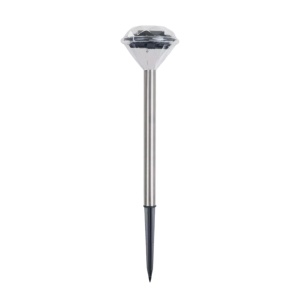 Lampă solară cu led 1.2V, de exterior, Jumi, model Diamond, din oțel inoxidabil