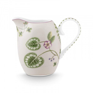 Latieră din porțelan, Pip Studio, White, 250 ml, colecția Lily&Lotus