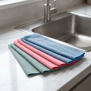 Lavete din microfibră Daily Cleaning, 30x30 cm – set 6 bucăți, multicolor, Ultra Clean, curățare eficientă