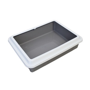 Litieră pentru pisici, 43x33x10 cm, Koopman, gri