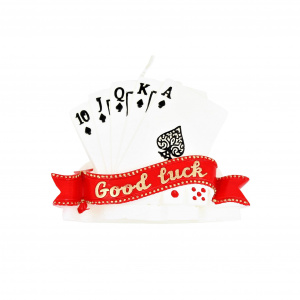 Lumânare decorativă Cărți de joc Poker