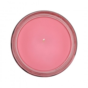 Lumânare parfumată roz cu citronella anti-insecte - Img 2