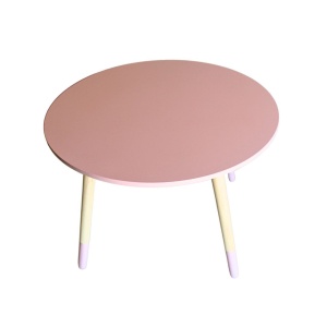 Masă pentru copii, H&S Collection, din MDF, roz , 60cm, înălțime 41 cm