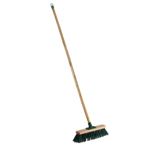 Mătură de grădină, cu coadă din lemn, ProGarden, culoare verde, 120 cm