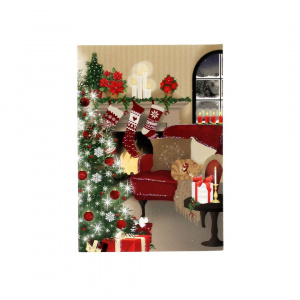 Mini felicitare Christmas Livingroom