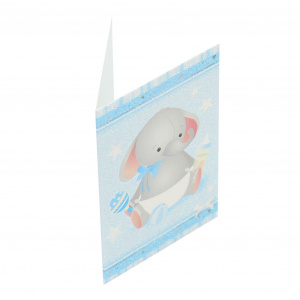 Mini felicitare Elephant Boy