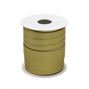 Minirolă rafie auriu mat 10m x 10mm - Img 3