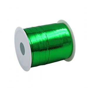 Minirolă rafie lucioasă verde deschis 10m x 10mm - Img 2